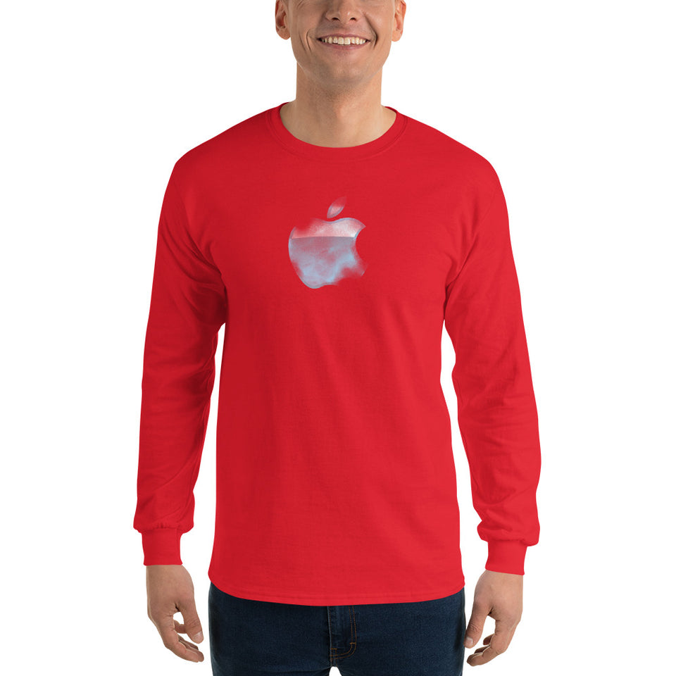 Apple translucent Men's Long Sleeve T-Shirt