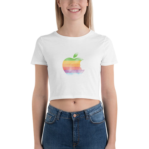 Apple by Rob Janoff Women’s Crop Tee
