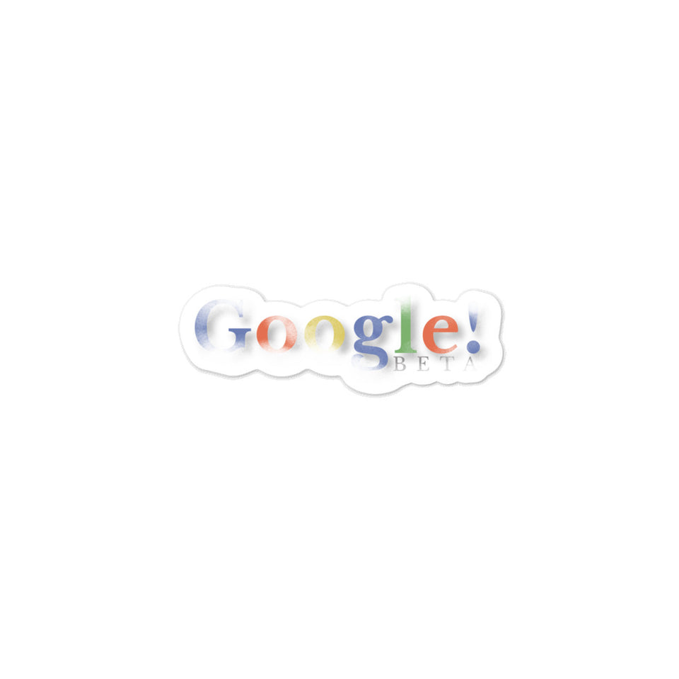 Google Beta Sticker