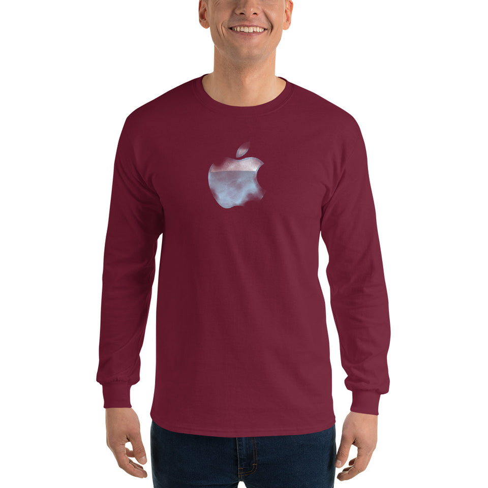 Apple translucent Men's Long Sleeve T-Shirt