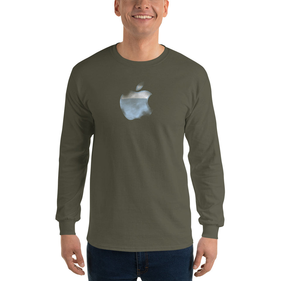 Apple translucent Men's Long Sleeve T-Shirt